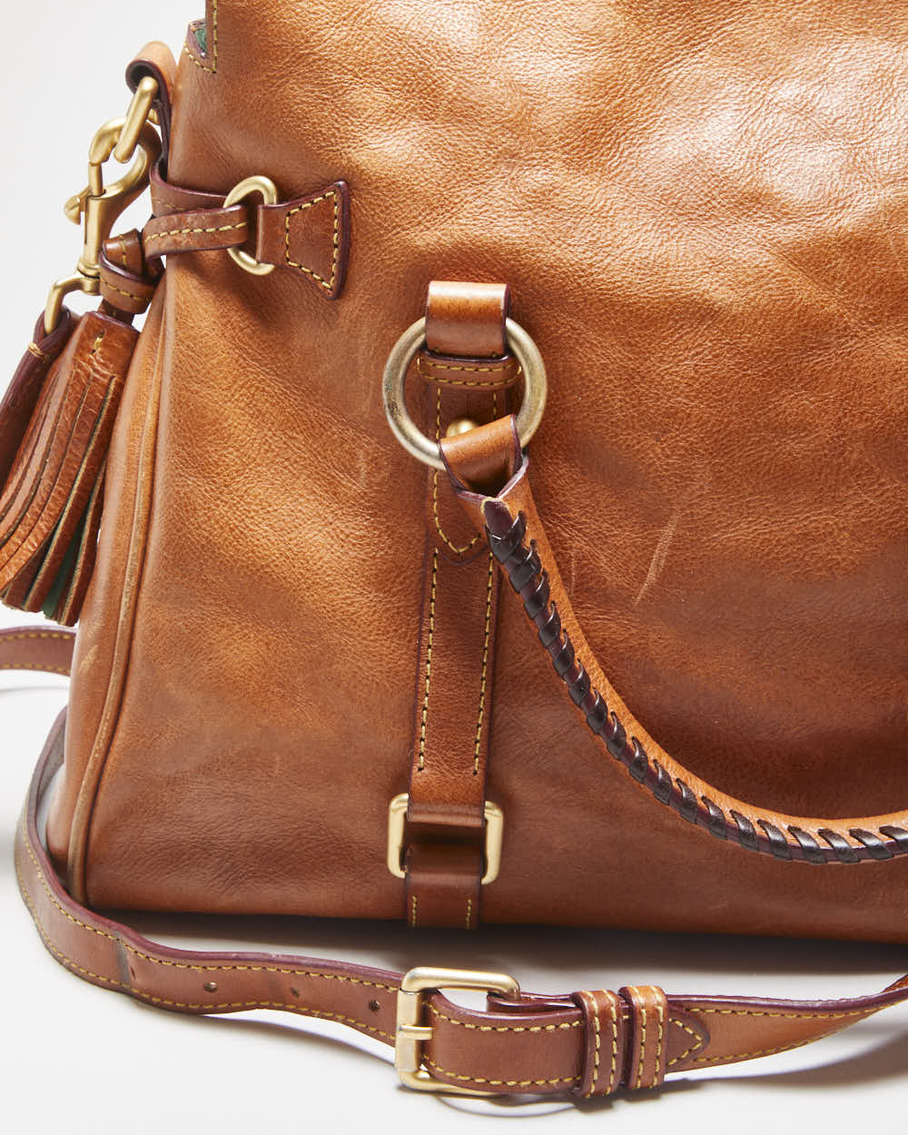 Vintage Dooney &amp; Bourke Florentine Leather Satchel