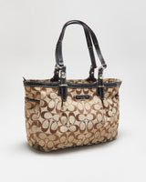Vintage Y2K 2000s Coach Gallery Signature Tote Handbag