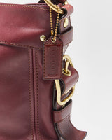 Vintage Y2K 2000s Coach Zoe Leather Hobo Handbag