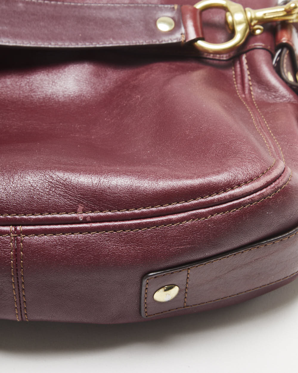 Vintage Y2K 2000s Coach Zoe Leather Hobo Handbag