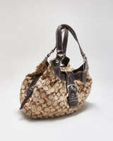 Vintage Y2K 2000s Coach Soho Lynn Signature Hobo Handbag