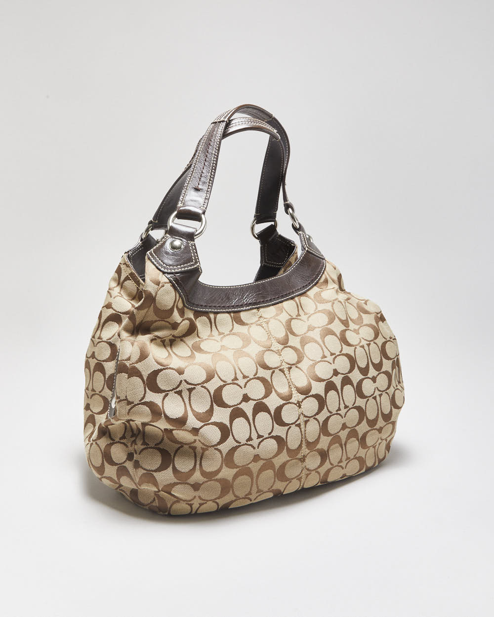 Vintage Y2K 2000s Coach Soho Lynn Signature Hobo Handbag