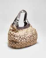 Vintage Y2K 2000s Coach Soho Lynn Signature Hobo Handbag