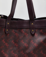Vintage Y2K 00s Coach Horse &amp; Carriage Print Field Tote