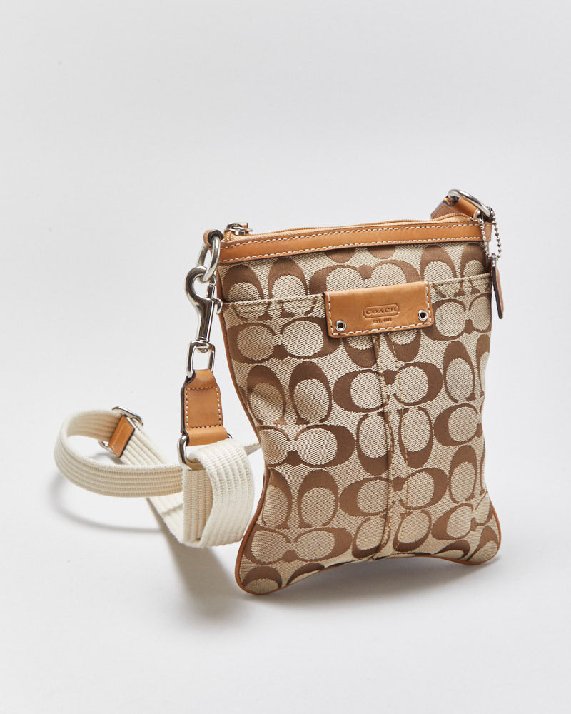 Vintage Y2K 00s Coach Signature Swingback Crossbody