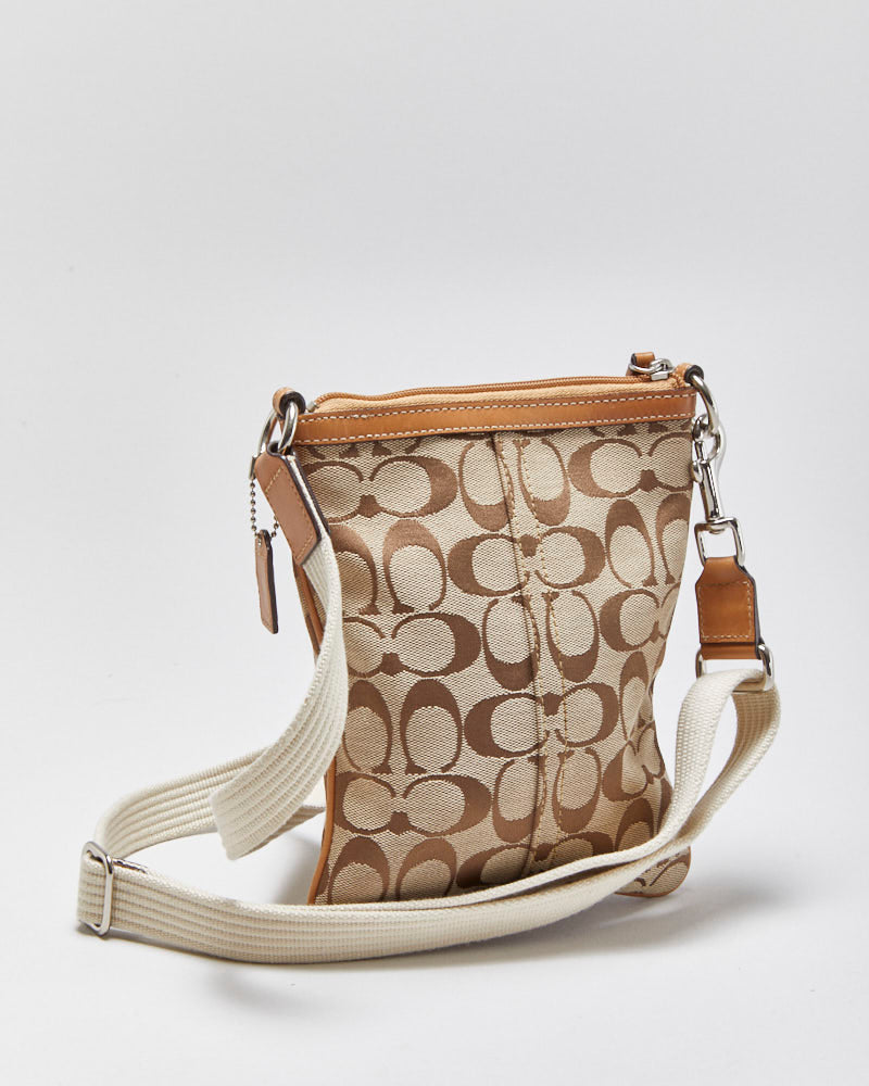 Vintage Y2K 00s Coach Signature Swingback Crossbody