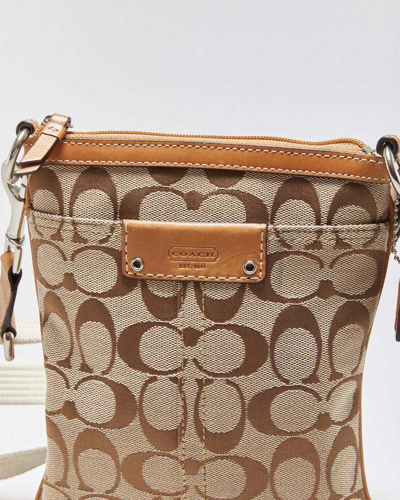 Vintage Y2K 00s Coach Signature Swingback Crossbody