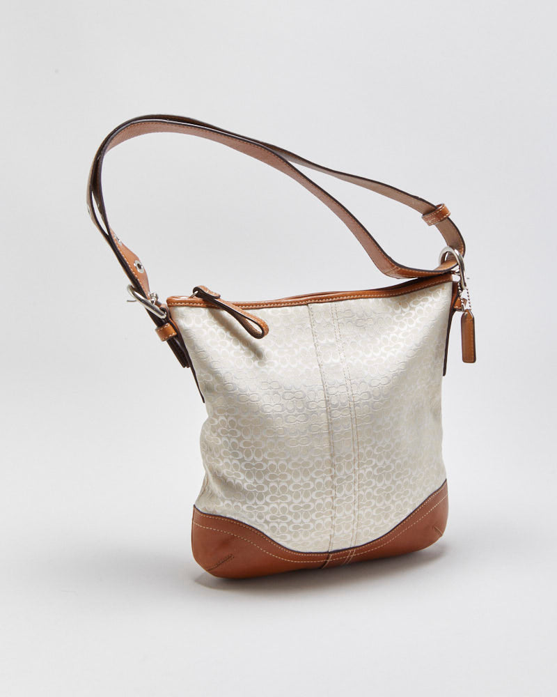 Vintage Y2K 00s Coach Signature Two-way Handbag