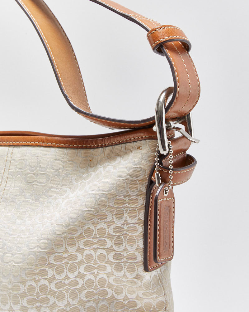 Vintage Y2K 00s Coach Signature Two-way Handbag