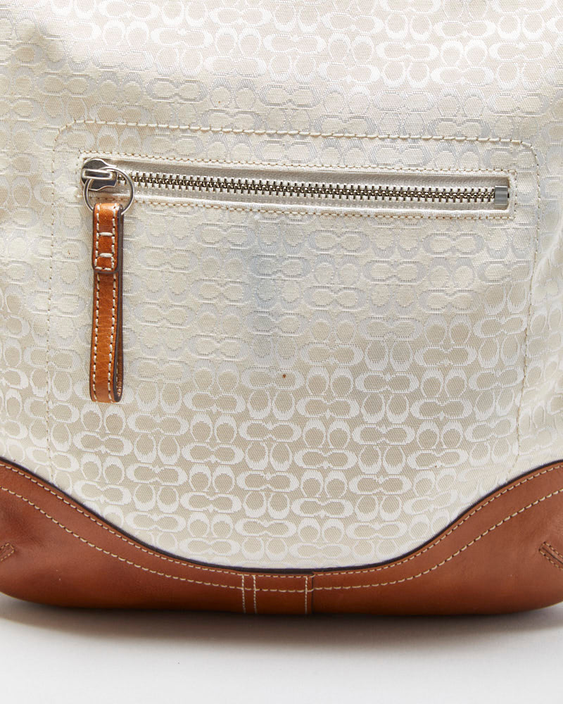 Vintage Y2K 00s Coach Signature Two-way Handbag
