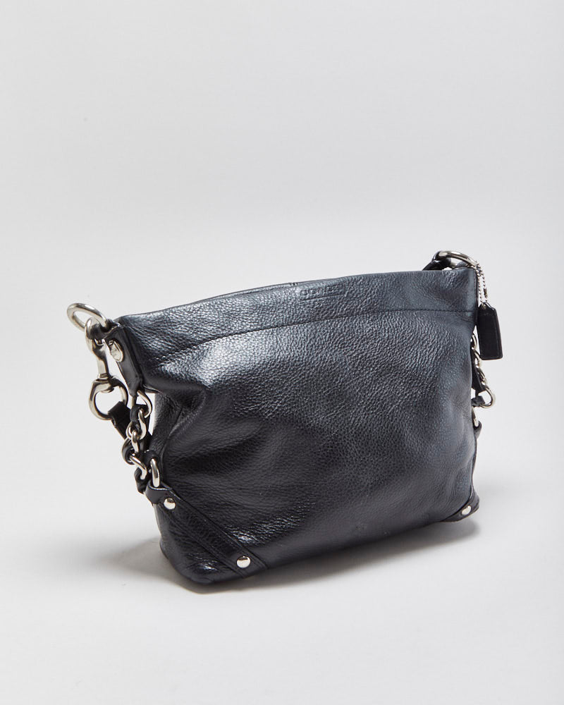 Vintage Y2K 00s Coach Carly Pebbled Leather Hobo Handbag