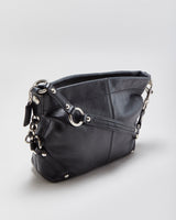 Vintage Y2K 00s Coach Carly Pebbled Leather Hobo Handbag