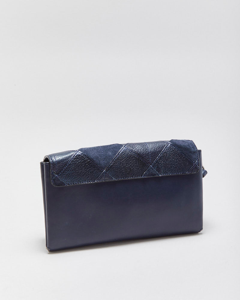 Vintage Y2K 00s Coach Blake Diamond Patchwork Clutch Bag
