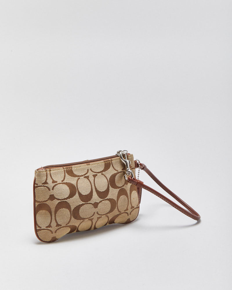 Vintage Y2K 00s Coach Signature Mini Wristlet