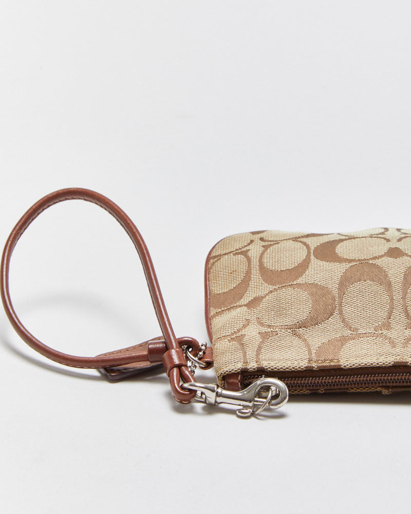 Vintage Y2K 00s Coach Signature Mini Wristlet