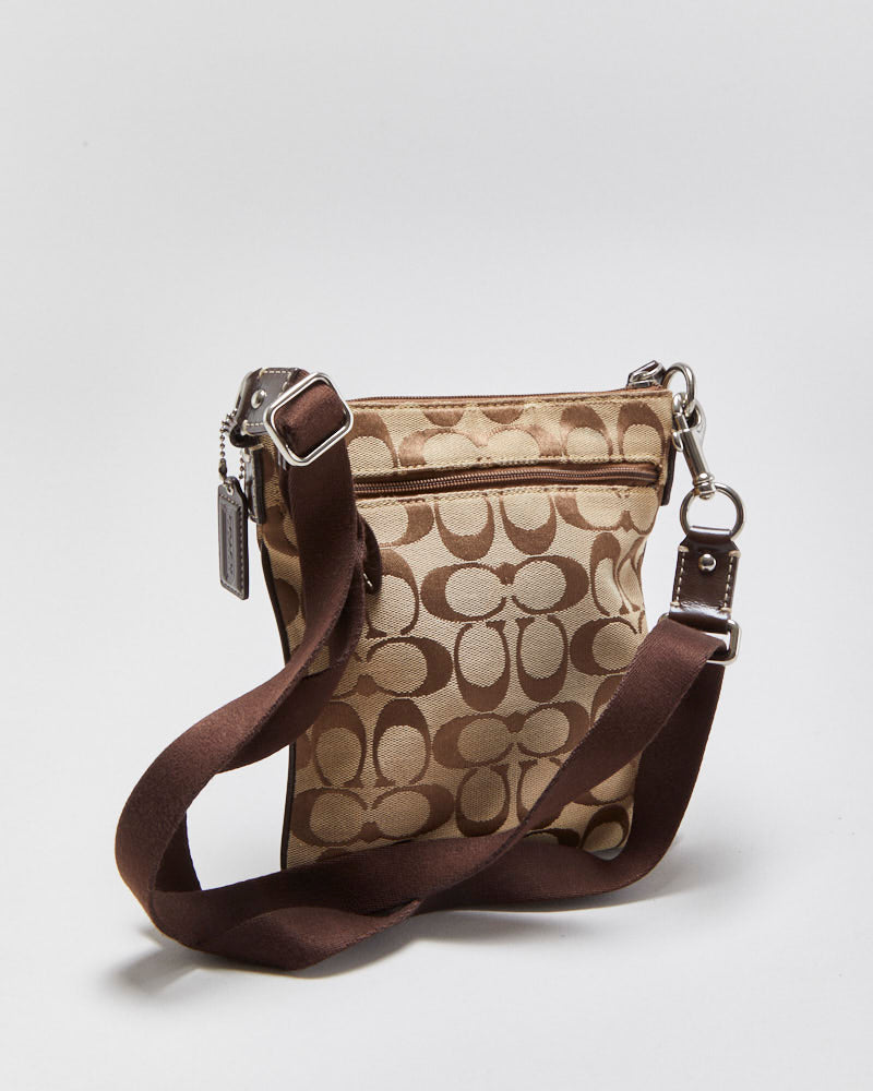 Vintage Y2K 00s Coach Signature Swingback Crossbody