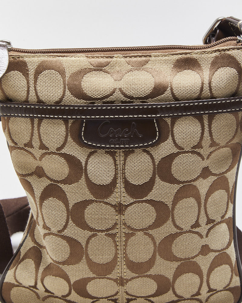 Vintage Y2K 00s Coach Signature Swingback Crossbody