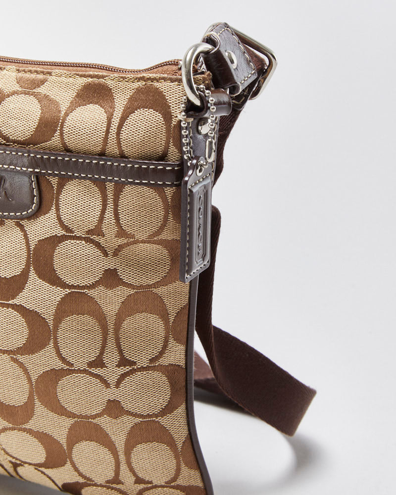 Vintage Y2K 00s Coach Signature Swingback Crossbody