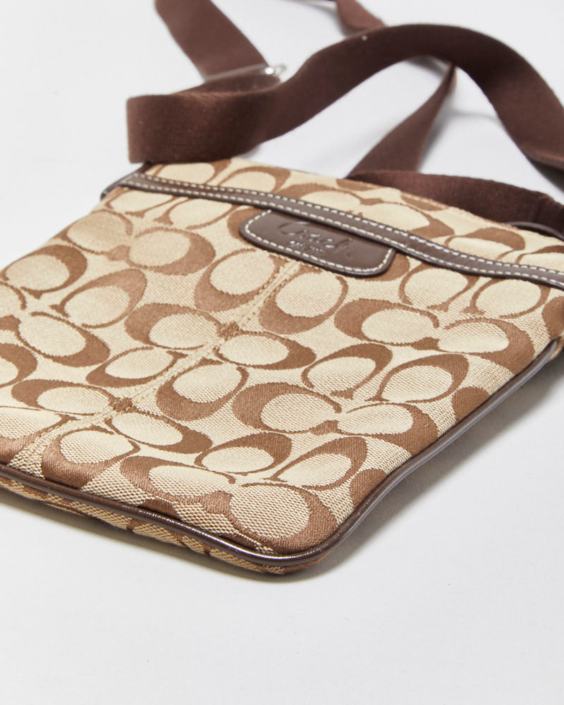Vintage Y2K 00s Coach Signature Swingback Crossbody