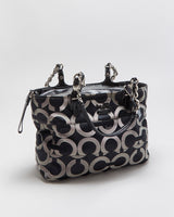 Vintage Y2K 00s Coach Tribeca Op Art Tote Handbag