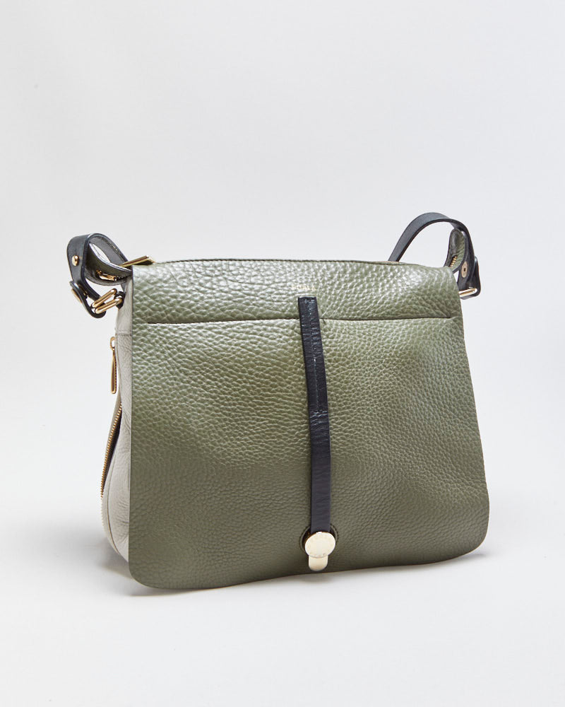 Vintage Furla Front Flap Leather Handbag