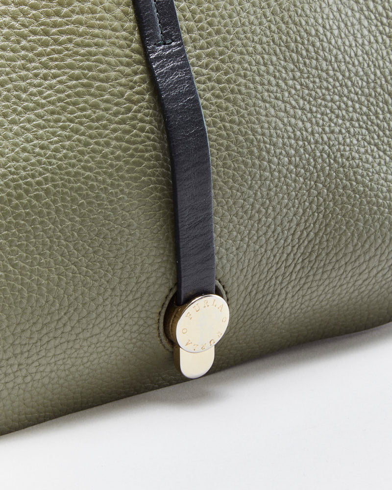 Vintage Furla Front Flap Leather Handbag