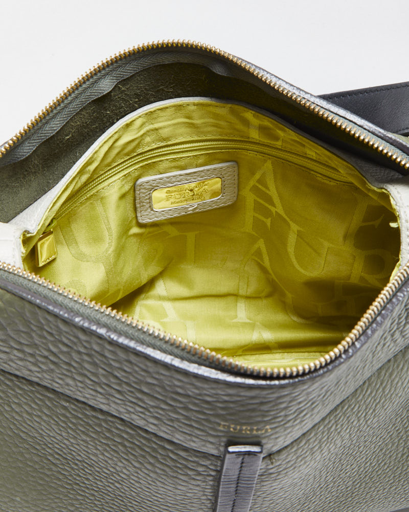 Vintage Furla Front Flap Leather Handbag