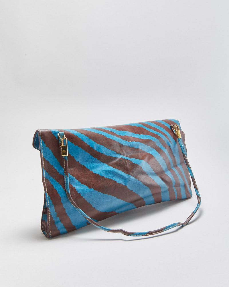 Vintage Vivienne Westwood Animal Print Envelope Clutch Handbag