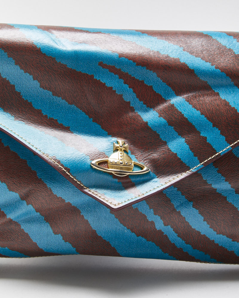 Vintage Vivienne Westwood Animal Print Envelope Clutch Handbag