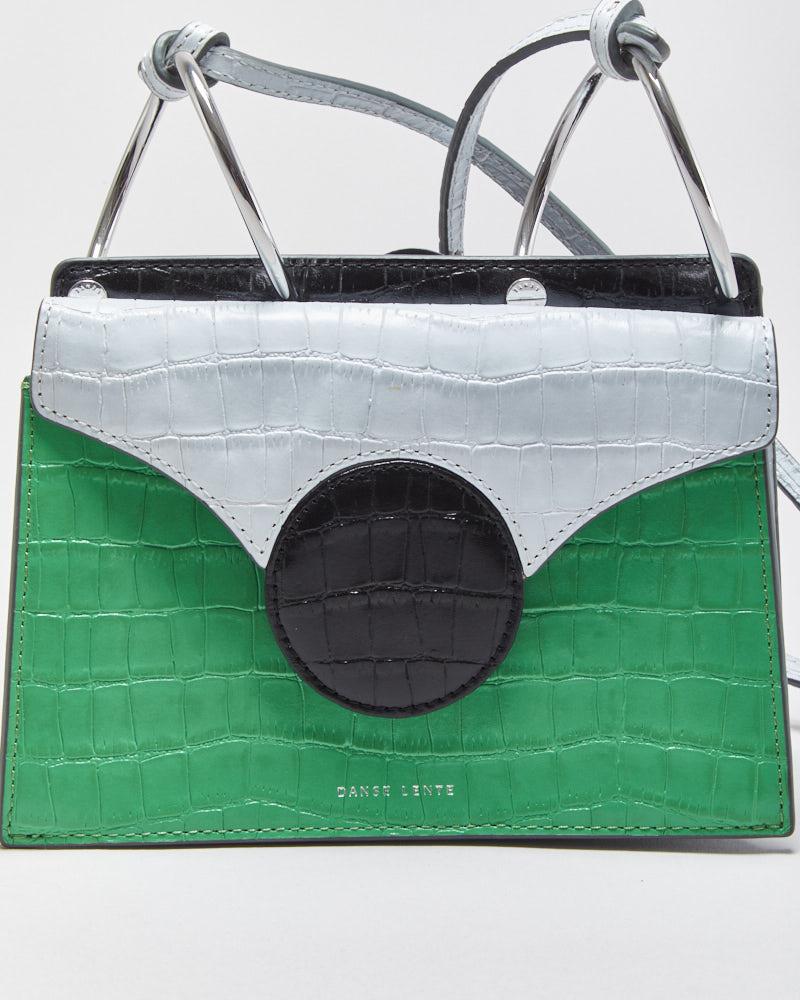 Vintage Danse Lente Mini Phoebe Croc-embossed Leather Crossbody
