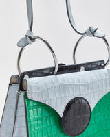 Vintage Danse Lente Mini Phoebe Croc-embossed Leather Crossbody