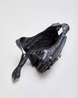 Vintage Harley Davidson Leather Studded Crossbody Bag