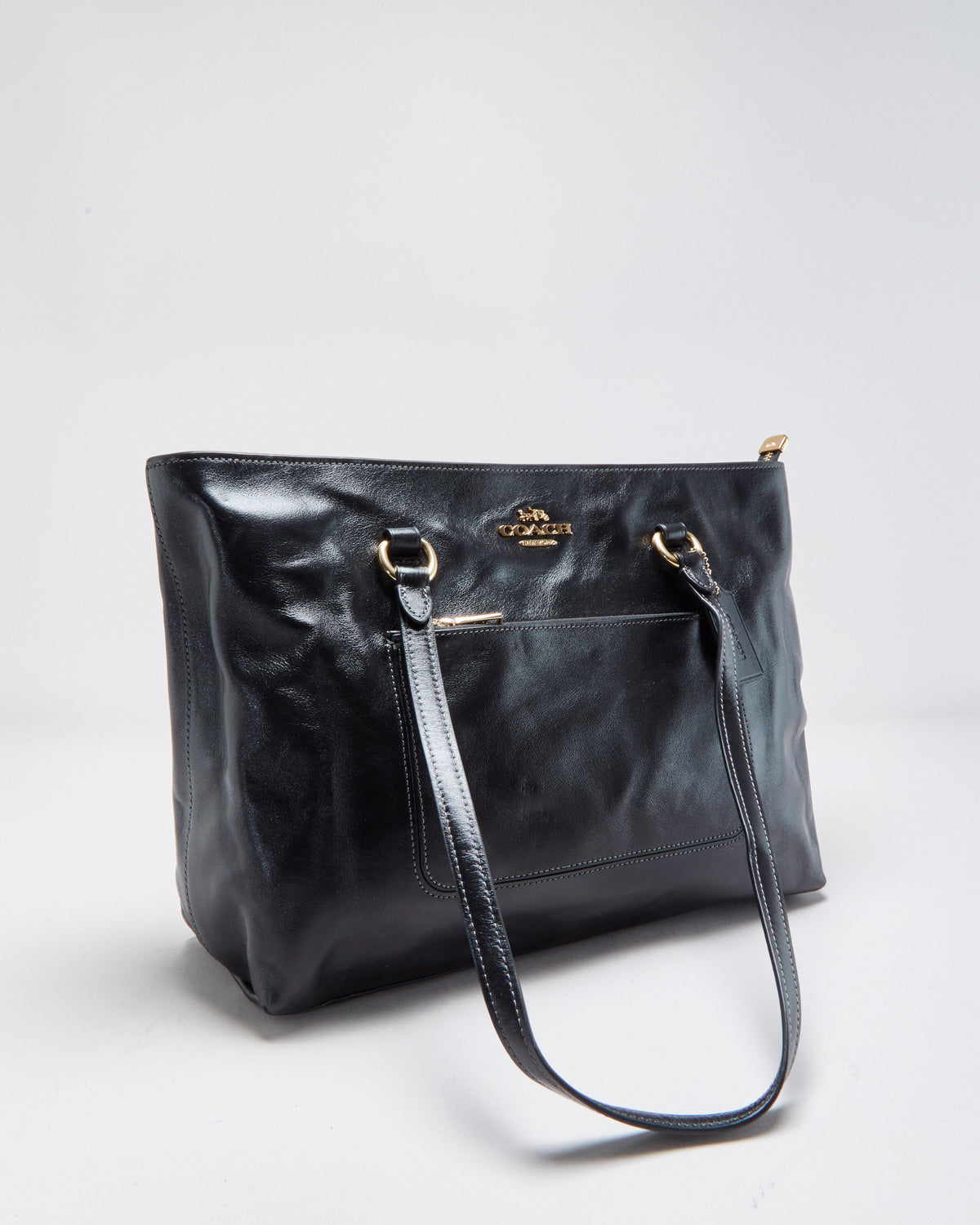 Vintage Coach Leather Station Tote Handbag