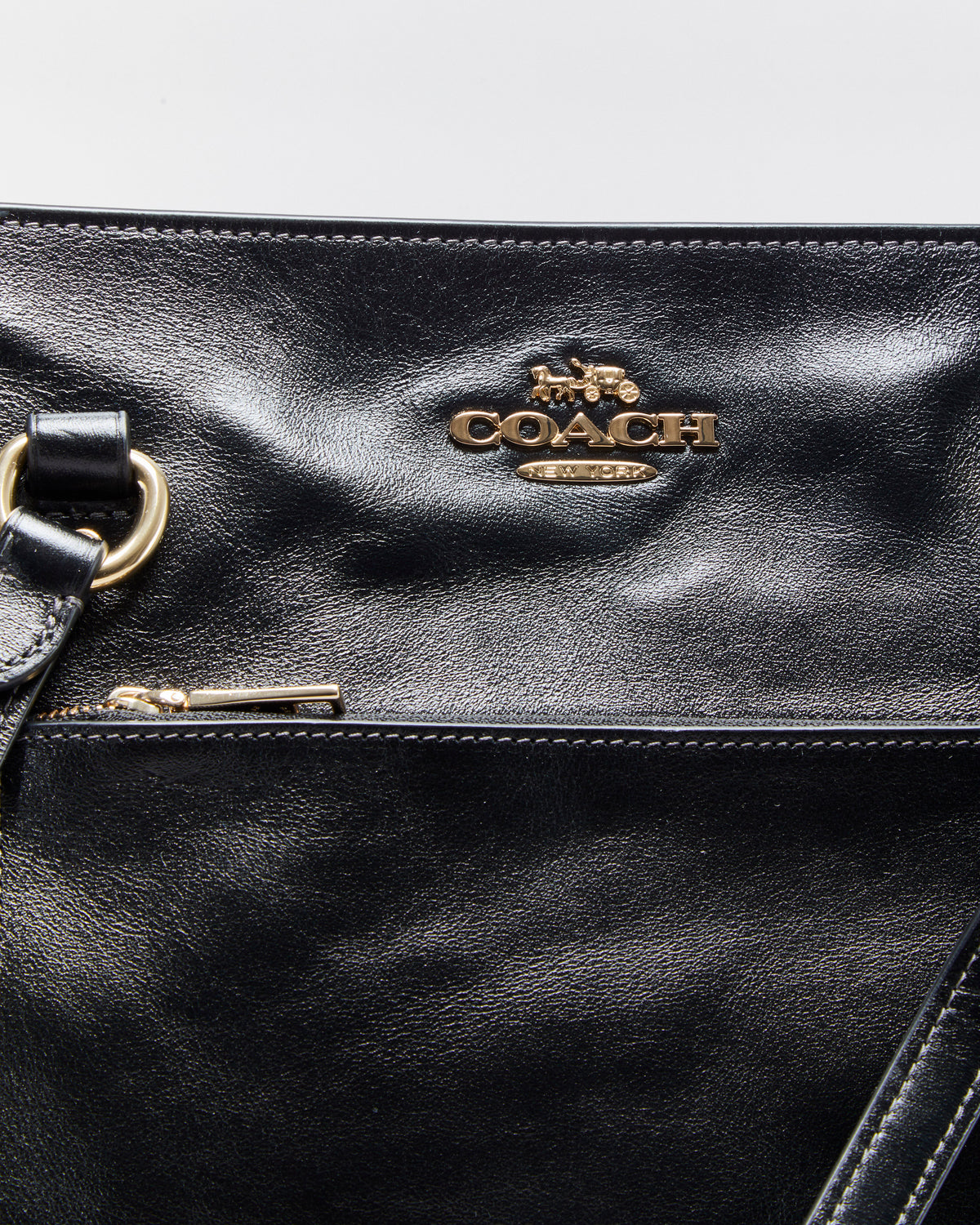 Vintage Coach Leather Station Tote Handbag