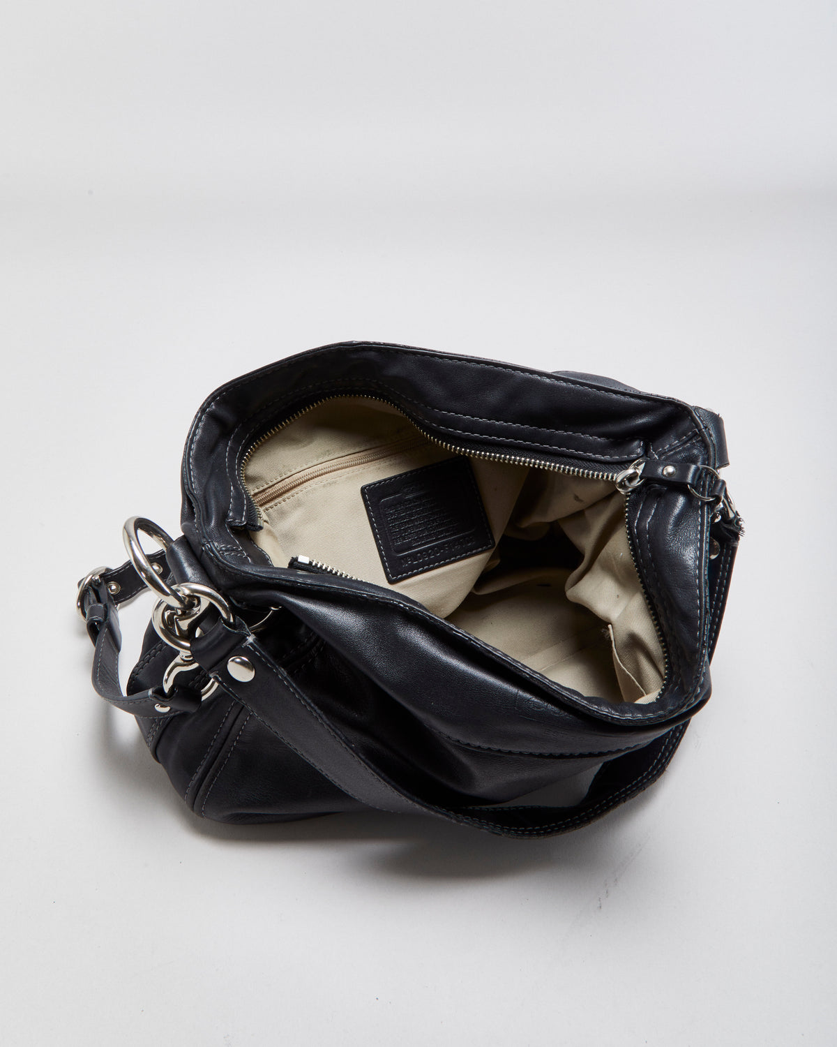 Vintage Y2K 00s Coach Zoe Hobo Leather Shoulder Bag