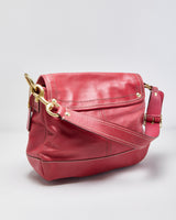 Vintage Y2K 00s Coach Legacy Ali 65th Anniversary Turn Lock Leather Handbag