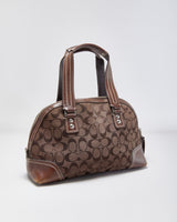 Vintage Y2K 00s Coach Hamptons Signature Turlock Bowling Satchel Bag