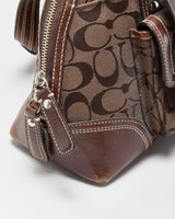 Vintage Y2K 00s Coach Hamptons Signature Turlock Bowling Satchel Bag