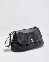 Vintage Y2K 00s Coach Soho Pleated Flap Leather Shoulder Bag