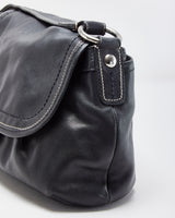 Vintage Y2K 00s Coach Soho Pleated Flap Leather Shoulder Bag