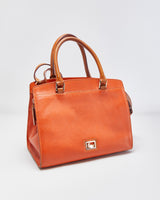 Vintage Dooney &amp; Bourke Clementine Leather Pebble Grain Blair Satchel Bag