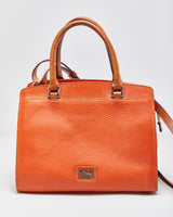 Vintage Dooney &amp; Bourke Clementine Leather Pebble Grain Blair Satchel Bag
