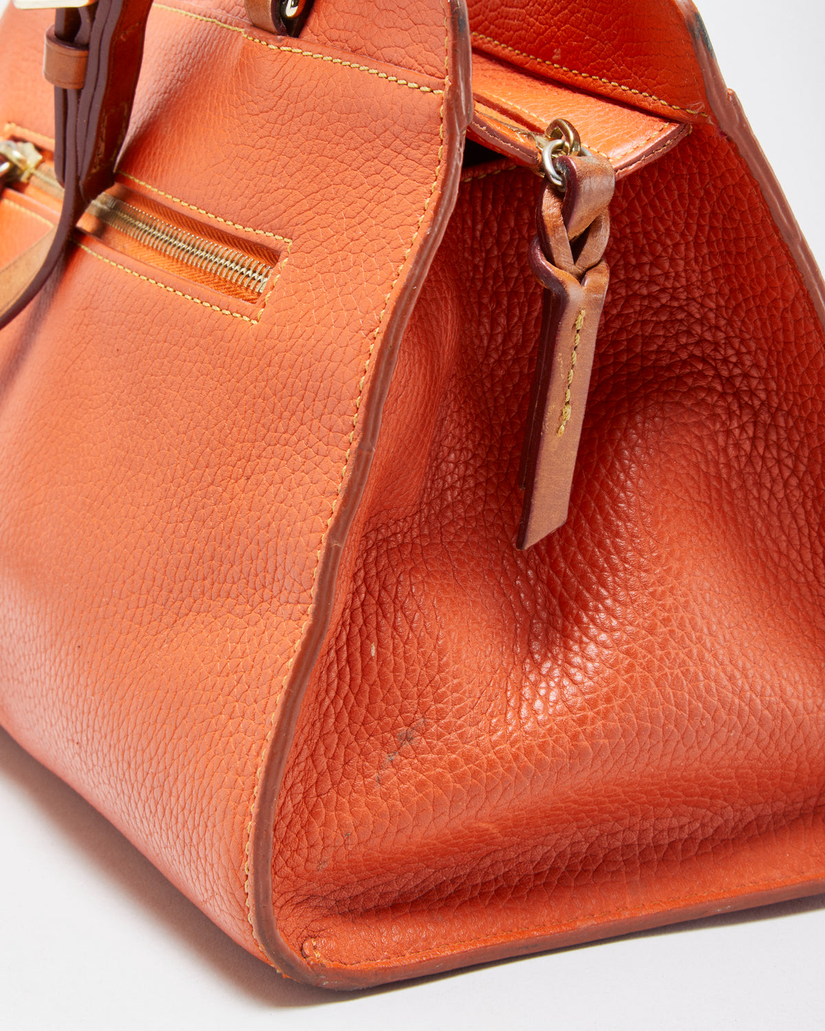 Vintage Dooney &amp; Bourke Clementine Leather Pebble Grain Blair Satchel Bag