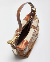 Vintage Y2K 00s Coach Signature Patchwork Mini Hobo Handbag