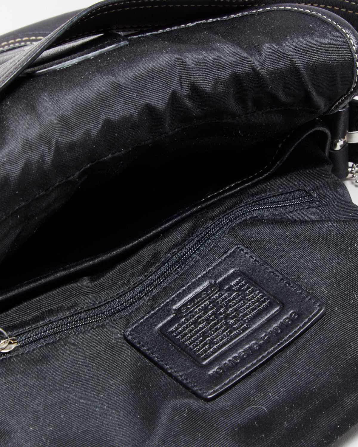 Vintage Y2K 00s Coach Soho Leather Contrast Sitich Handbag
