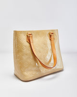 Vintage S/S 2000' Louis Vuitton Vernis Houston Embossed Monogram Patent Leather Handbag