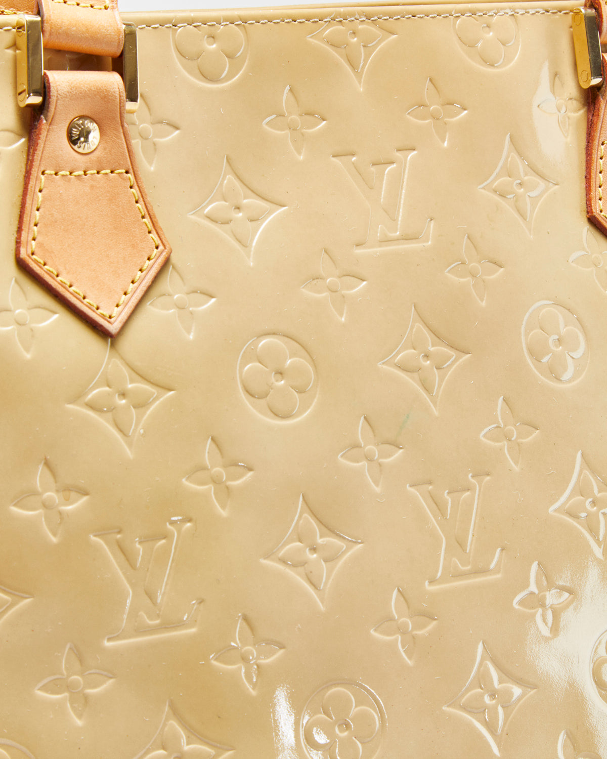 Vintage S/S 2000' Louis Vuitton Vernis Houston Embossed Monogram Patent Leather Handbag