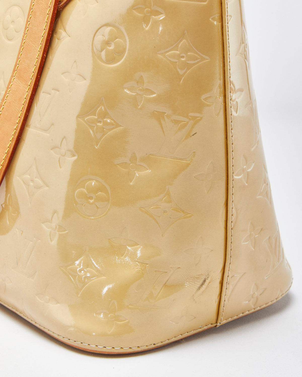 Vintage S/S 2000' Louis Vuitton Vernis Houston Embossed Monogram Patent Leather Handbag