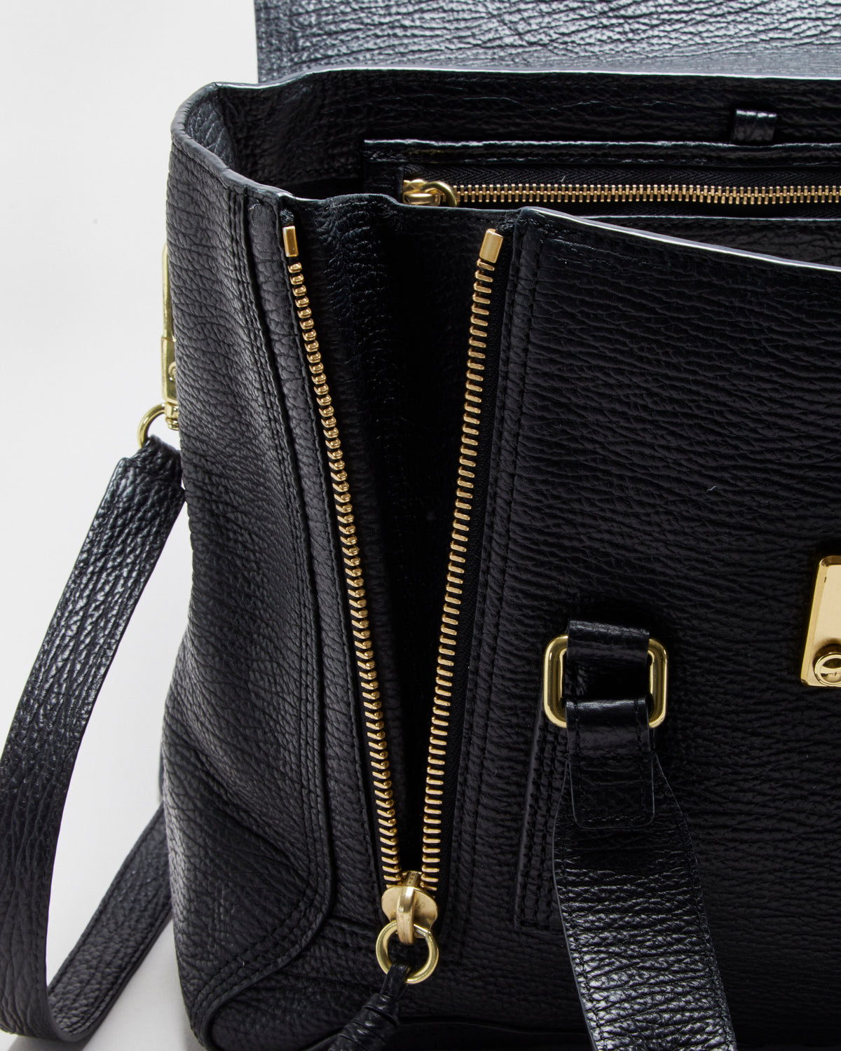 Vintage Y2K 00s 3.1 Phillip Lim Pashil Pebbled Leather Satchel