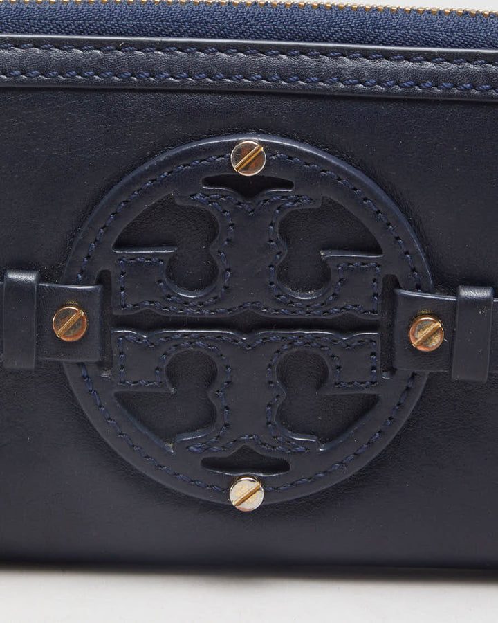 Navy Tory Burch Wallet